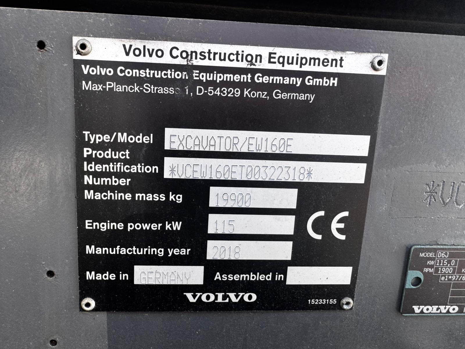 VOLVO EW160E - Imagen 32